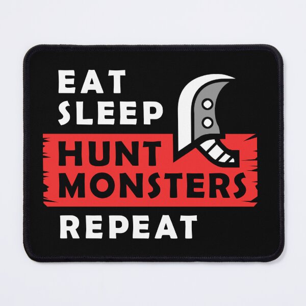 Item preview, EAT SLEEP HUNT MONSTERS REPEAT MH Tee designed and sold by CuteNCool.