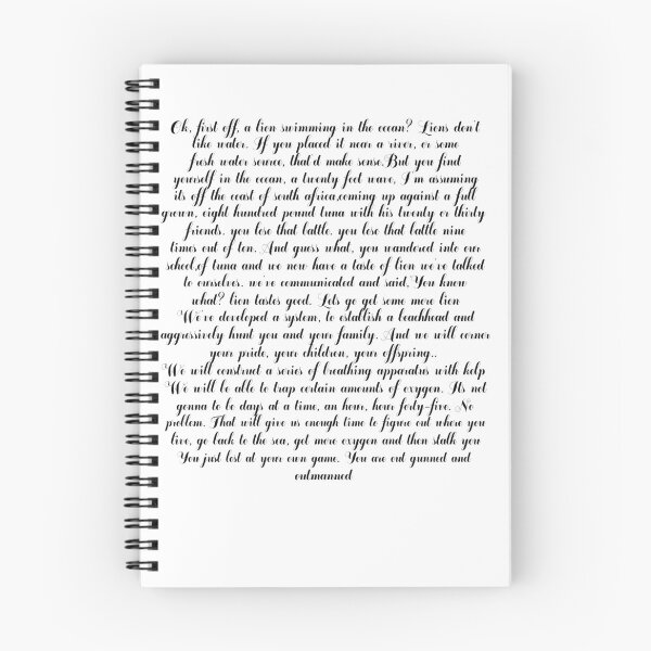 Item preview, Other guys lion vs tuna quote designed and sold by Magicalpallette.