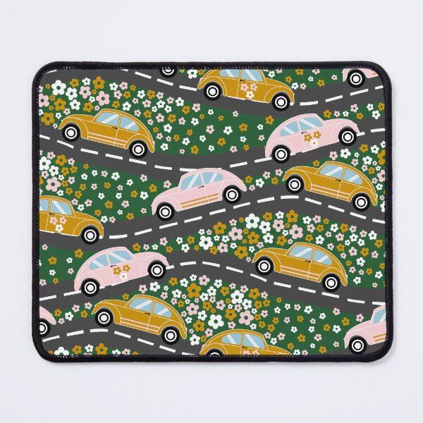 Item preview, Hippy Cars In Fields Of Flowers Pattern designed and sold by MilaMooDesigns.