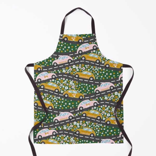 Item preview, Hippy Cars In Fields Of Flowers Pattern designed and sold by MilaMooDesigns.