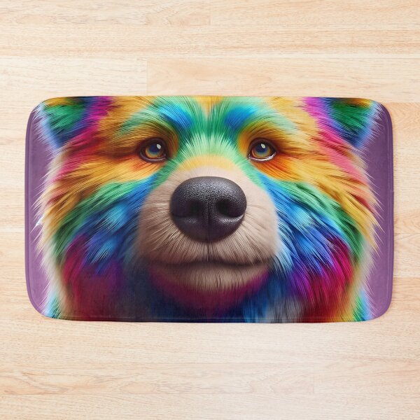 Item preview, A Colourful Stripey Bear designed and sold by cmphotographs.