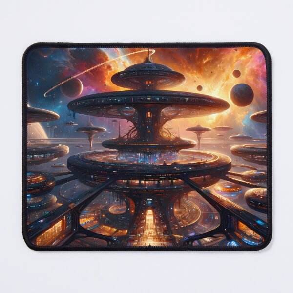 Item preview, Galactic Hub Station Alpha designed and sold by LivingArtClips.