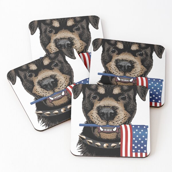 Item preview, Dog with American flag designed and sold by Marina Smorodinskaya.