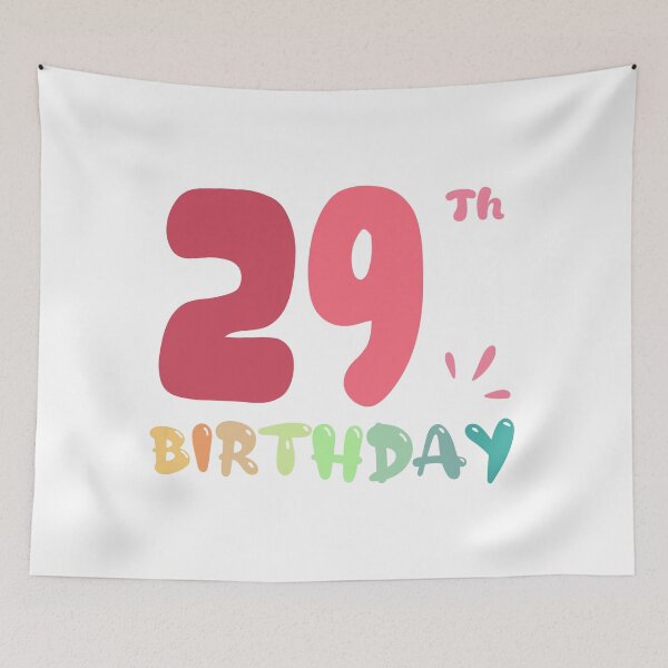 Item preview, Happy 29th Birthday designed and sold by SimpleP.