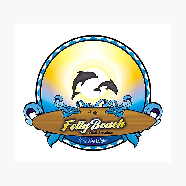 Item preview, Folly Beach SC South Carolina dolphins designed and sold by antonietta40.