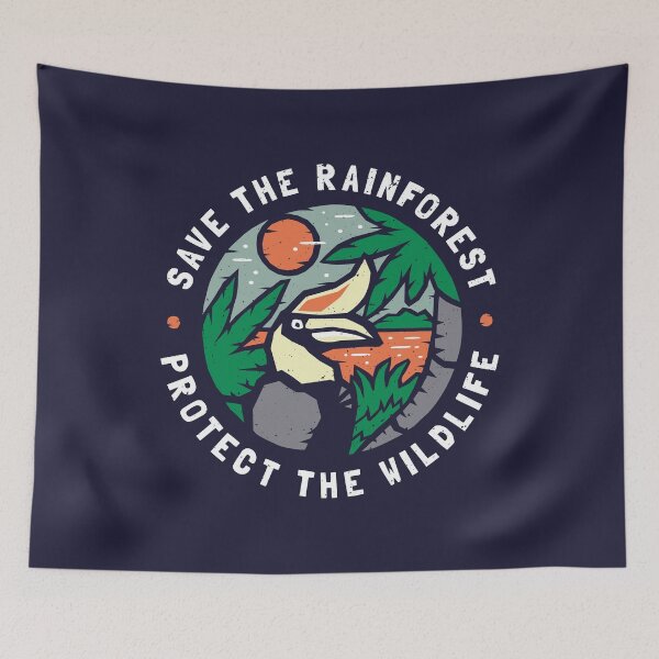 Item preview, Save the Rainforest Protect the Wildlife designed and sold by Bangtees.