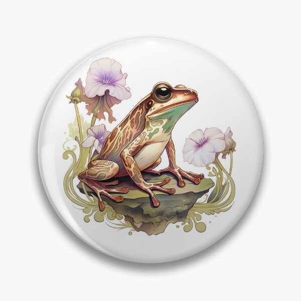 Item preview, Boho Frog Graphic Watercolor Menagerie A Celebration of Animals in Every Form  designed and sold by dcohea.