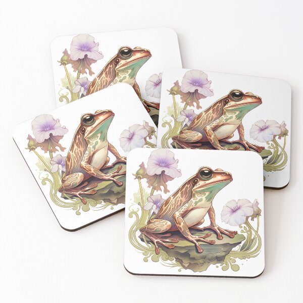 Item preview, Boho Frog Graphic Watercolor Menagerie A Celebration of Animals in Every Form  designed and sold by dcohea.