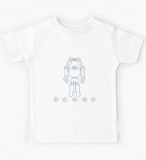 Toys for children: robot, remote control, cubes. Kids Tee