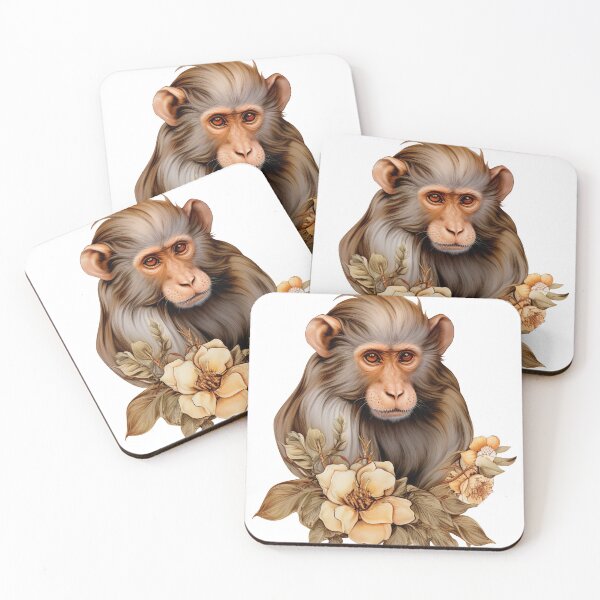Item preview, Boho Chimp Graphic Watercolor Menagerie A Celebration of Animals in Every Form  designed and sold by dcohea.