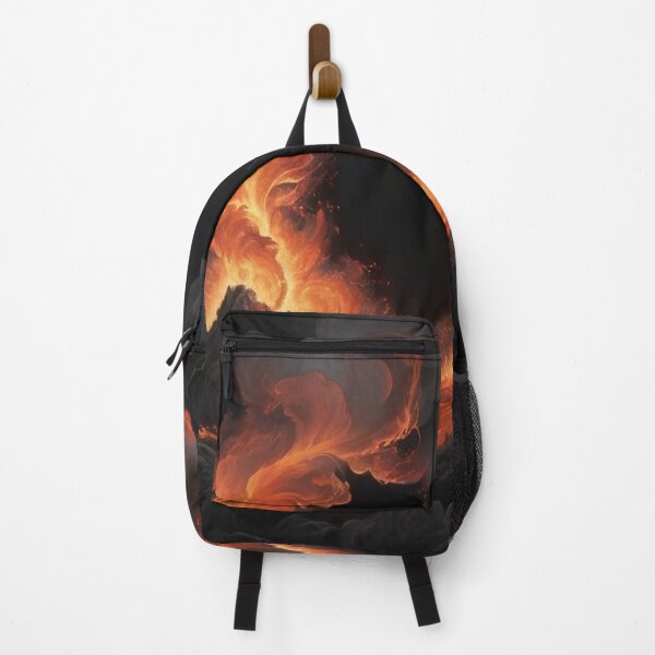 Item preview, flames flickering with an ethereal brightness against the dark night sky designed and sold by Zoa220.