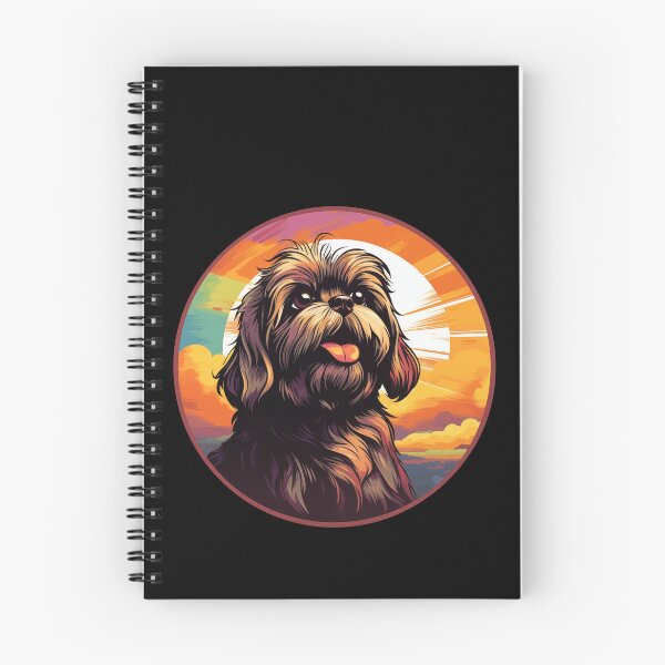 Item preview, Lhasa Apso Retro Sunset designed and sold by AussieWonders.