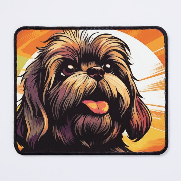 Item preview, Lhasa Apso Retro Sunset designed and sold by AussieWonders.