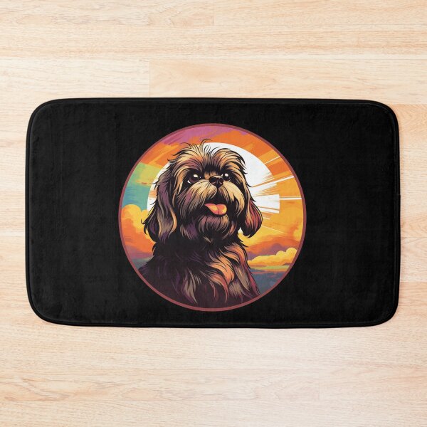 Item preview, Lhasa Apso Retro Sunset designed and sold by AussieWonders.