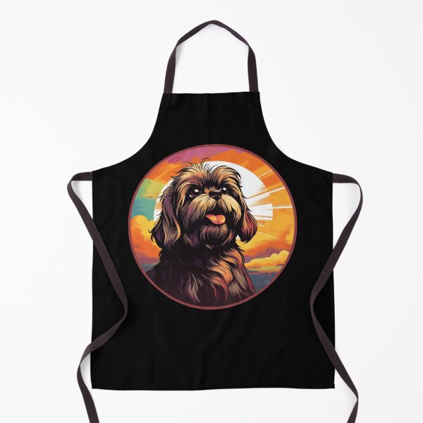 Item preview, Lhasa Apso Retro Sunset designed and sold by AussieWonders.