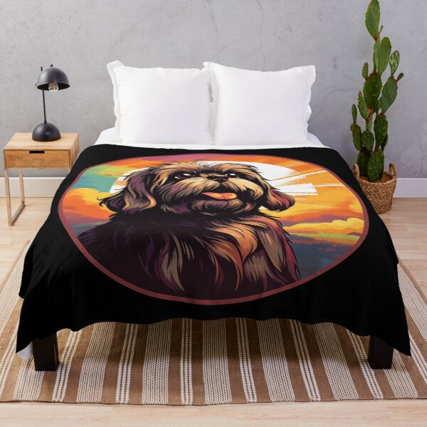 Item preview, Lhasa Apso Retro Sunset designed and sold by AussieWonders.