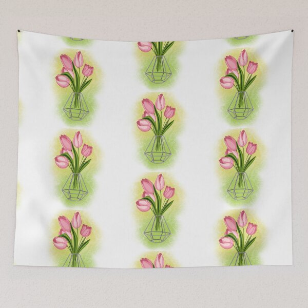 Item preview, tulips in a vase designed and sold by Tetiana Pohurska.