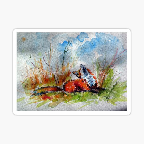 Item preview, Red fox resting III designed and sold by kovacsannabrigi.