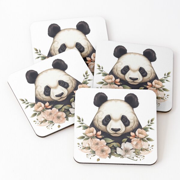 Item preview, Boho Panda Bear Graphic Watercolor Menagerie A Celebration of Animals in Every Form  designed and sold by dcohea.