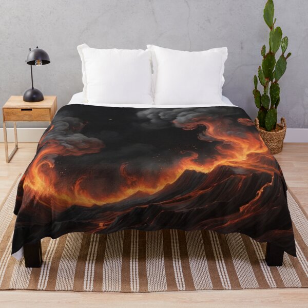 Item preview, flames flickering with an ethereal brightness against the dark night sky2 designed and sold by Zoa220.