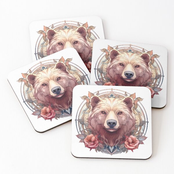 Item preview, Boho Brown Bear Graphic Watercolor Menagerie A Celebration of Animals in Every Form  designed and sold by dcohea.