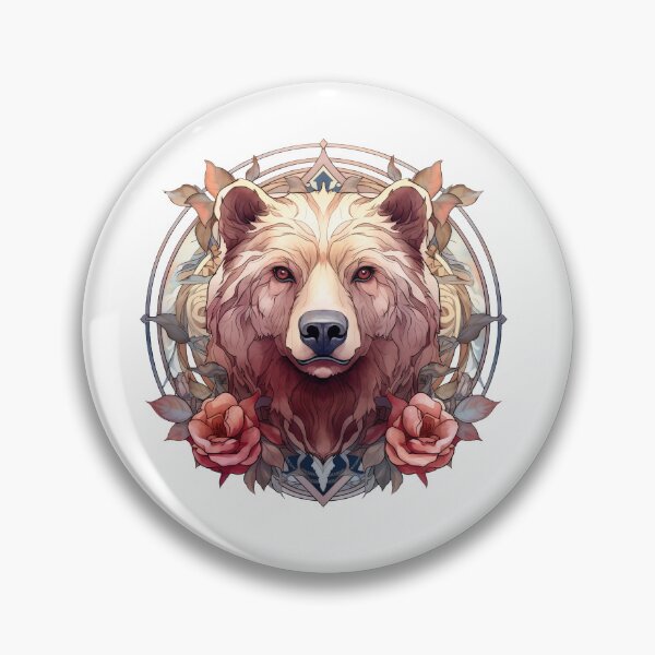 Item preview, Boho Brown Bear Graphic Watercolor Menagerie A Celebration of Animals in Every Form  designed and sold by dcohea.