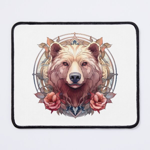 Item preview, Boho Brown Bear Graphic Watercolor Menagerie A Celebration of Animals in Every Form  designed and sold by dcohea.