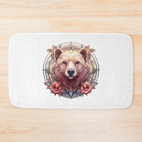 Item preview, Boho Brown Bear Graphic Watercolor Menagerie A Celebration of Animals in Every Form  designed and sold by dcohea.