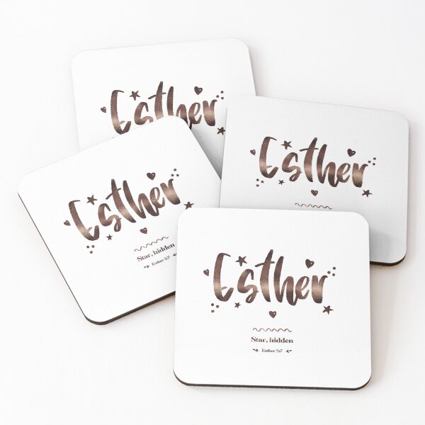 Item preview, Esther | Esther 2 7 | Star Hidden | Christian Name with Biblical Meaning For Girl | Christian Name Collectionåç designed and sold by Blessed Be Your Name.