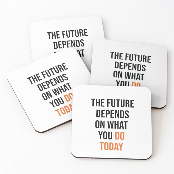 Item preview, THE FUTURE DEPENDS ON WHAT YOU DO TODAY designed and sold by thewolf988.