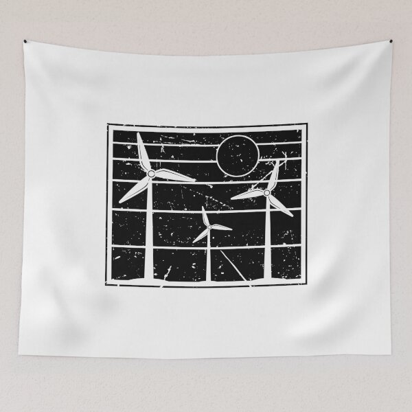 Item preview, Windmill Retro Green Energy Turbine Technician designed and sold by tshirtconcepts.