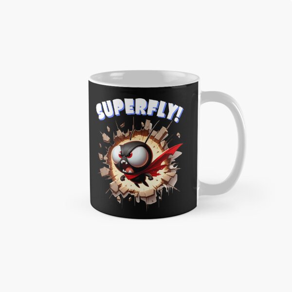 Item preview, Superfly Superhero Black Fly Funny Cartoon designed and sold by André Botes.