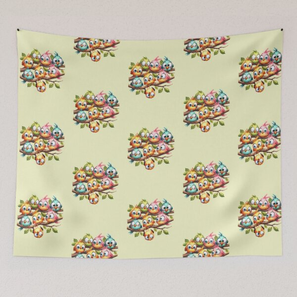 Item preview, Funny birds hanging around gossiping  designed and sold by LoneAngel.