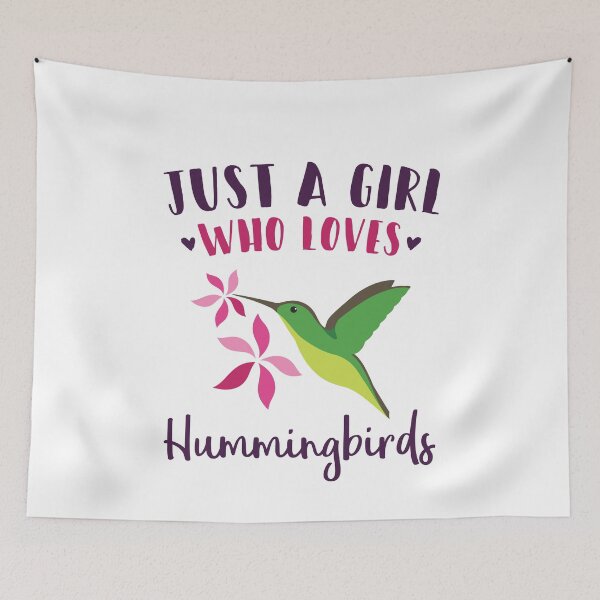 Item preview, Just a Girl Who Loves Hummingbirds designed and sold by jaygo.