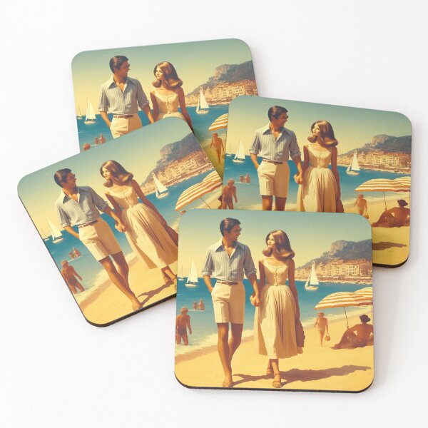 Item preview, Retro Coastal Getaway - Vintage Beachside Romance designed and sold by FarBeyound.