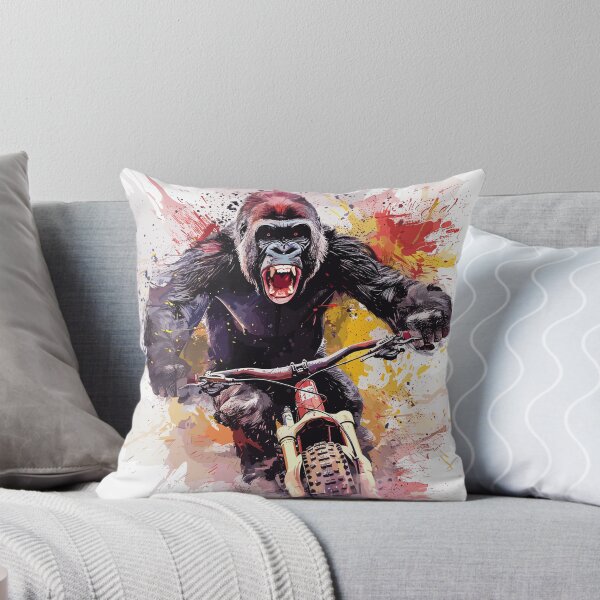 Item preview, King of the Trails: A gorilla on a mountain bike designed and sold by UnrealMTB.