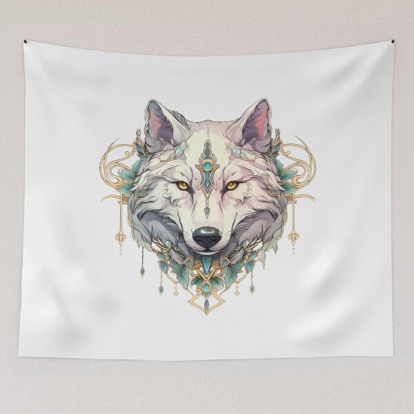 Item preview, Boho Jeweled Fox Graphic Watercolor Menagerie A Celebration of Animals in Every Form  designed and sold by dcohea.