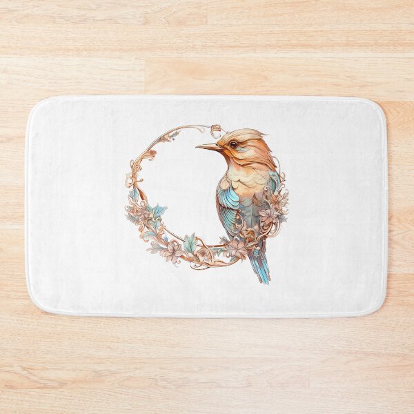 Item preview, Boho Bird with wreath Graphic Watercolor Menagerie A Celebration of Animals in Every Form  designed and sold by dcohea.