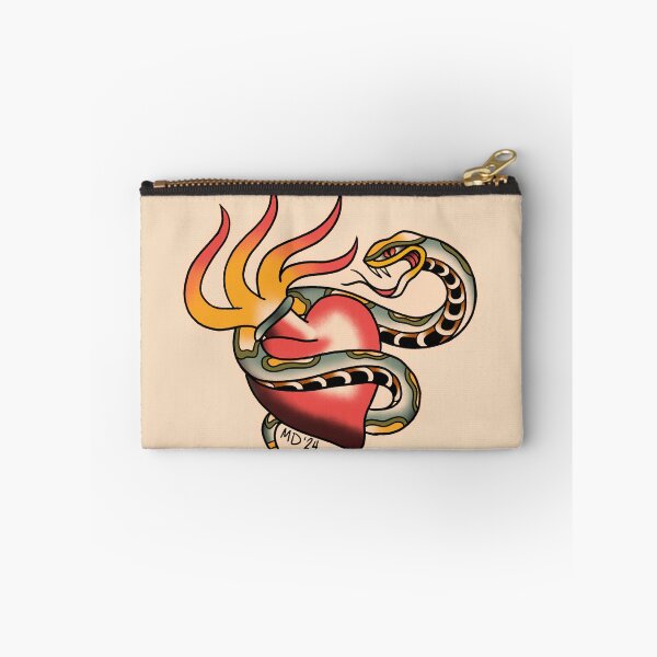 Item preview, American Traditional Snake and Sacred Heart designed and sold by marenara.