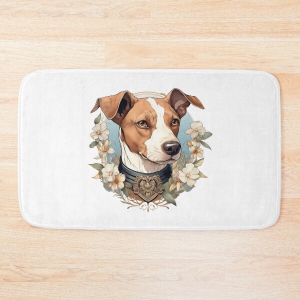 Item preview, Boho Cute Dog with wreath Graphic Watercolor Menagerie A Celebration of Animals in Every Form  designed and sold by dcohea.