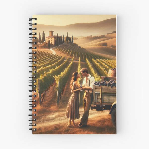 Item preview, Tuscan Romance - Vineyard Love at Sunset designed and sold by FarBeyound.