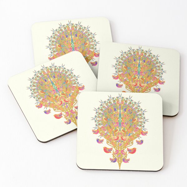Item preview, Colourful Bird Folk Roosting designed and sold by nocturne-design.