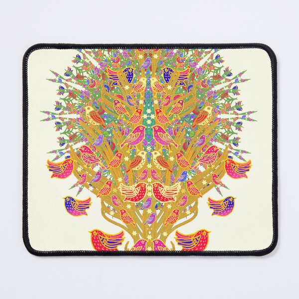 Item preview, Colourful Bird Folk Roosting designed and sold by nocturne-design.