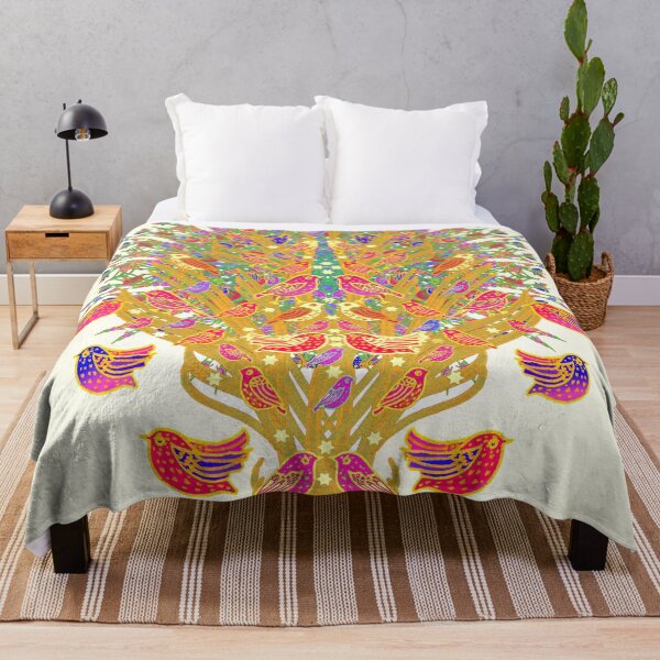 Item preview, Colourful Bird Folk Roosting designed and sold by nocturne-design.