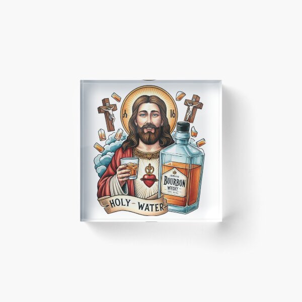 Item preview, Funny Bourbon Jesus Whiskey Holy Water designed and sold by ryanapples2.