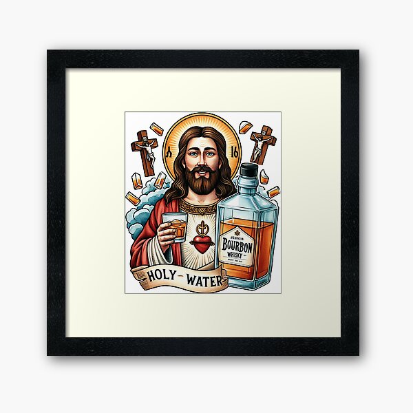 Item preview, Funny Bourbon Jesus Whiskey Holy Water designed and sold by ryanapples2.