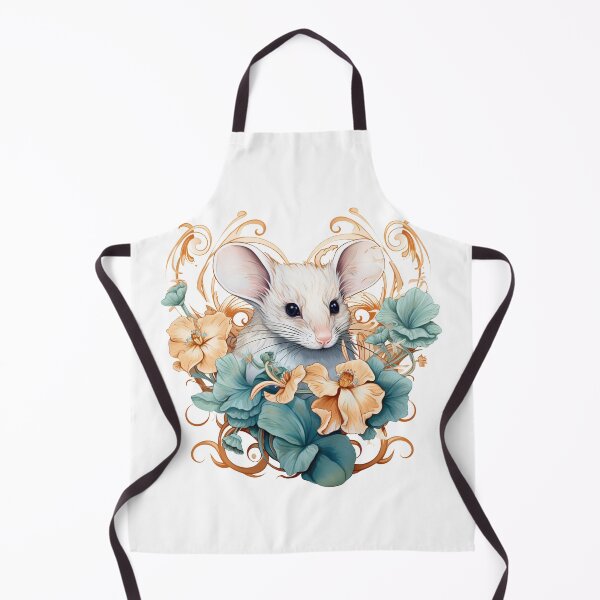 Item preview, Boho Cute White Mouse Graphic Watercolor Menagerie A Celebration of Animals in Every Form designed and sold by dcohea.