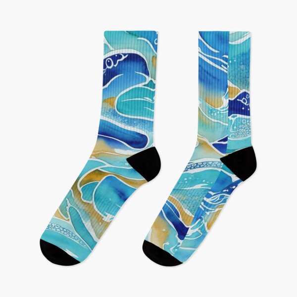 Item preview, Ocean Waves - Watercolor Design designed and sold by TGAL2.