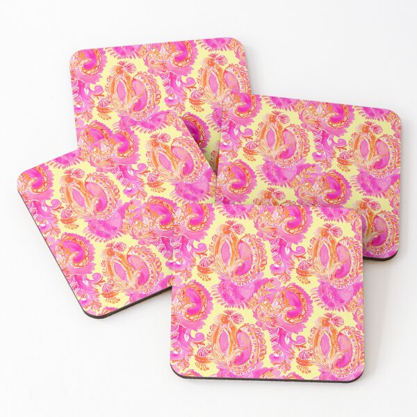 Item preview, Paisley acuarela de muy buen gusto en rosa, naranja y amarillo designed and sold by SophieClimaArt.