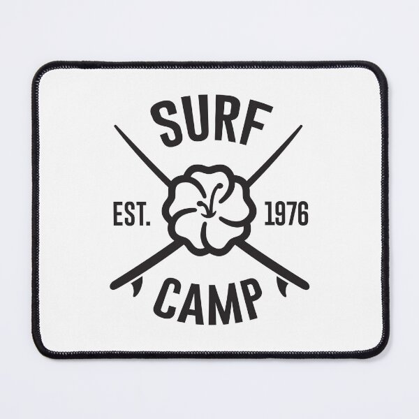 Item preview, Surf Camp Badge with Hawaii Flower designed and sold by Sargatal.